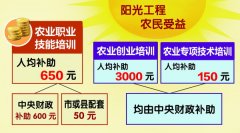  阳光工程今年培训逾11万新农民