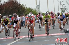 安徽环巢湖全国自行车赛开赛